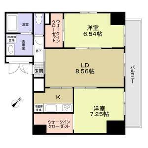 エテルノ志村坂上(2LDK/5階)の間取り写真