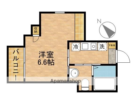 GRANT HOMES北赤羽(1K/2階)の間取り写真