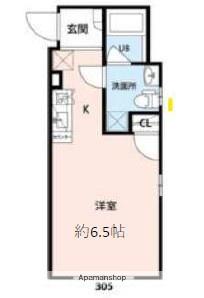 WING RICCO(ワンルーム/3階)の間取り写真