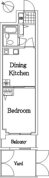 ライオンズマンション小竹向原第2(1DK/1階)の間取り写真