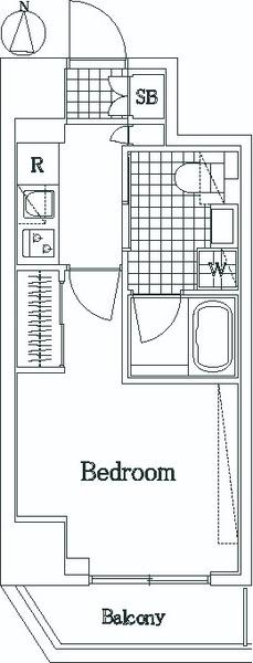 ザ・レジデンス・オブ・トーキョーJY10(1K/2階)の間取り写真
