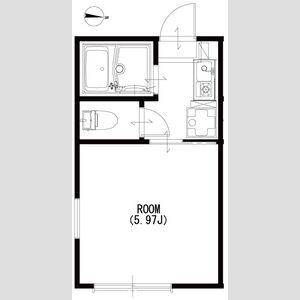 ブンカ北千住(1K/2階)の間取り写真