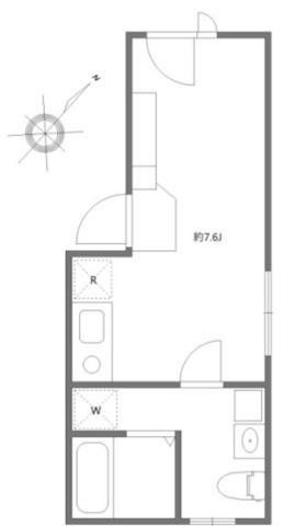 コルク本駒込(ワンルーム/3階)の間取り写真