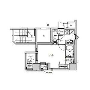 S-RESIDENCE綾瀬RIVIE(1K/2階)の間取り写真