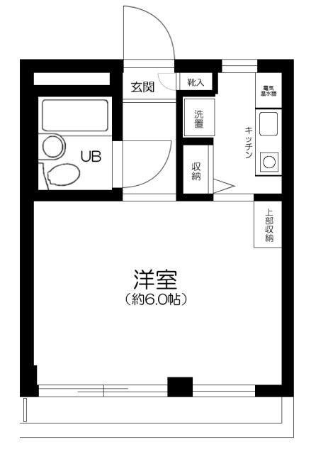 ピアレス上池袋(1K/1階)の間取り写真