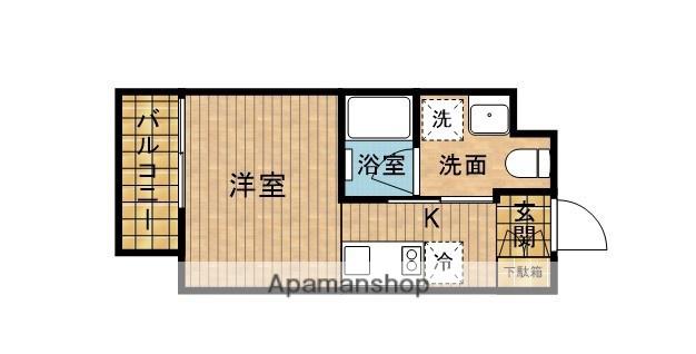 レイアス池袋本町(ワンルーム/1階)の間取り写真