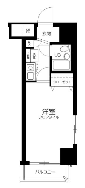 日神パレス西台第3(1K/1階)の間取り写真