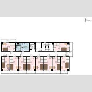シェアス五反野(ワンルーム/5階)の間取り写真