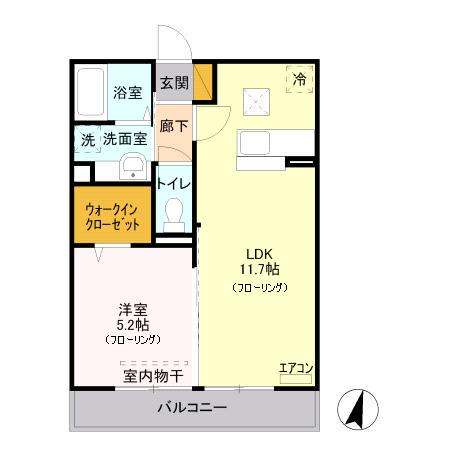 グリーンコーポ前川町 1階階 間取り