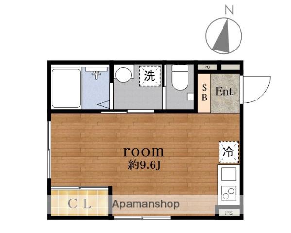 AQ FOREST赤羽西(ワンルーム/2階)の間取り写真