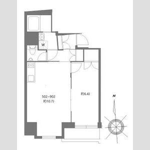 シティーウォーク練馬(1LDK/7階)の間取り写真