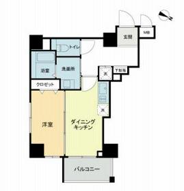 プレセダン板橋本町(1DK/5階)の間取り写真