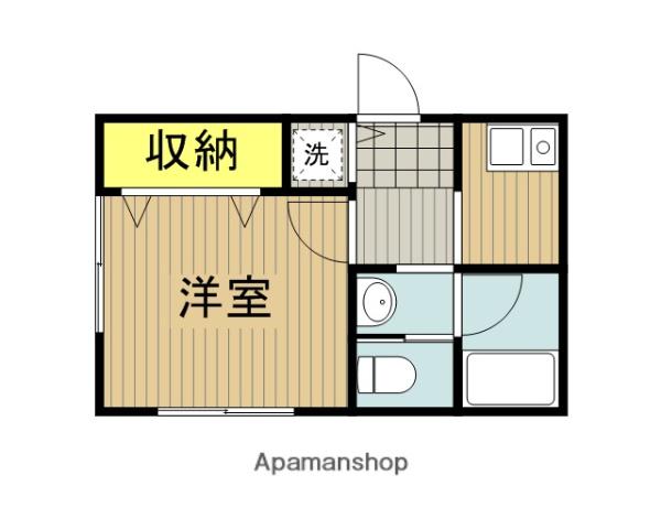 SIERRA RIDGE(1K/1階)の間取り写真