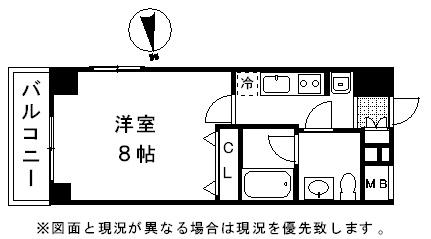 レジディア桜上水 8階階 間取り