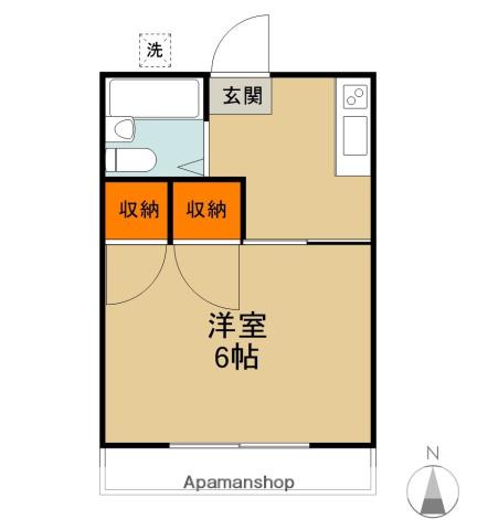 コーポ小嶋(1K/2階)の間取り写真