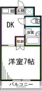 アゼリア清水(1DK/4階)の間取り写真