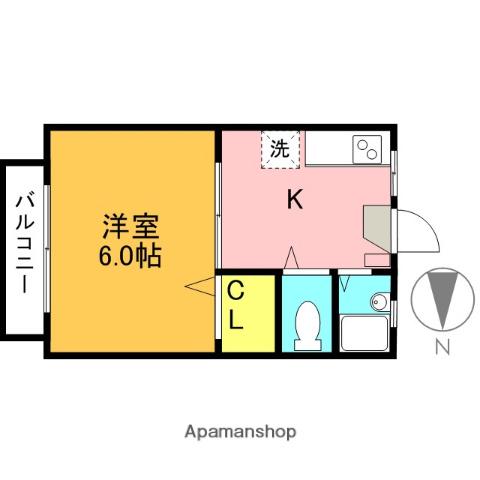 はるちかハイツ 2階階 間取り
