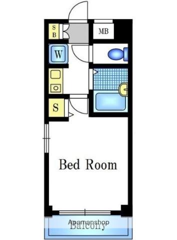 サンテミリオン上井草(1K/4階)の間取り写真
