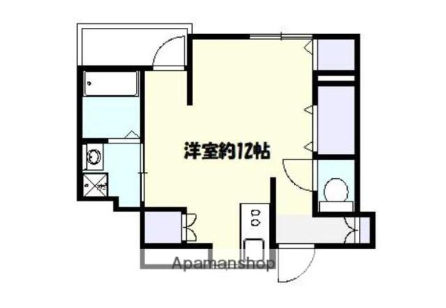 須山ハイツ(ワンルーム/1階)の間取り写真