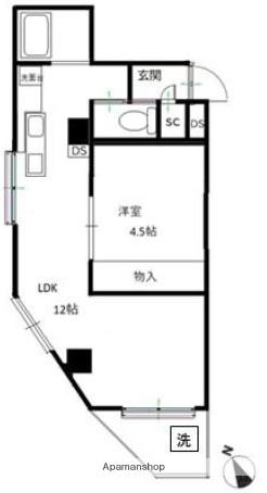 ニュー荻窪マンション(1LDK/7階)の間取り写真