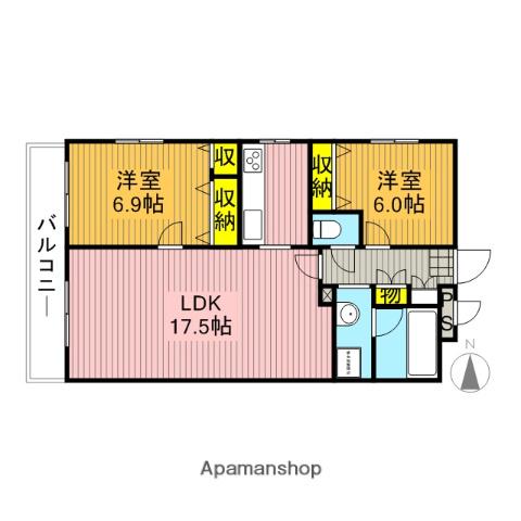 ラフィネS国分寺 1階階 間取り