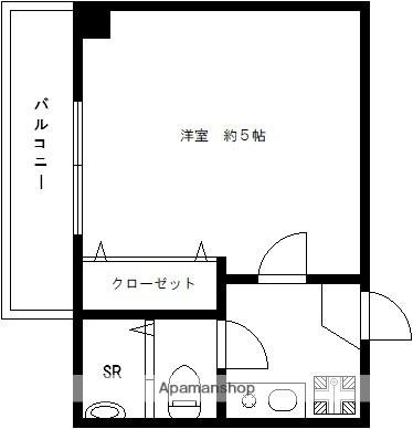 レイディアンス(1K/2階)の間取り写真