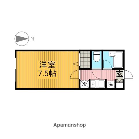 ル・グラン高井戸(1K/1階)の間取り写真