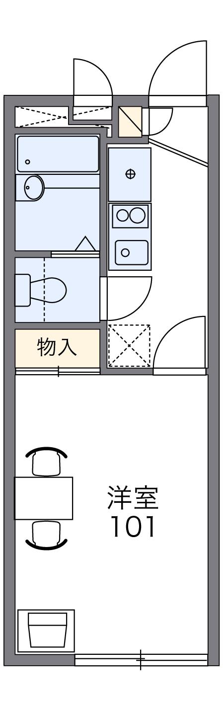レオパレスカシェート 2階階 間取り