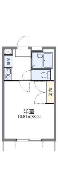 レオパレスビューフレア 1階階 間取り