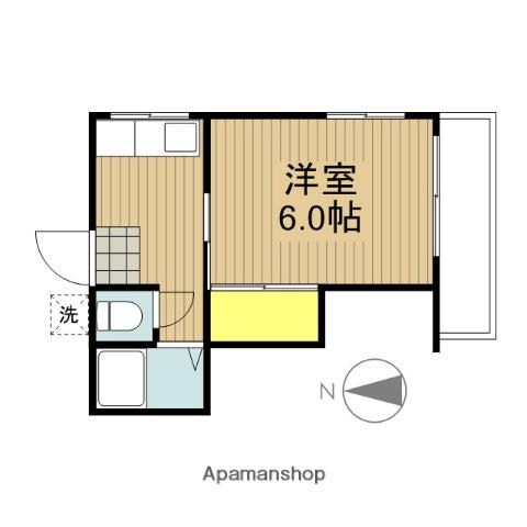 クレリア西村(1K/1階)の間取り写真