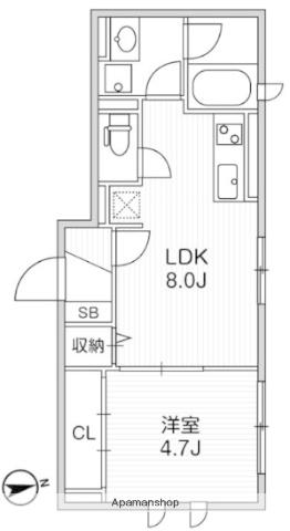 I-LAND荻窪(1LDK/1階)の間取り写真