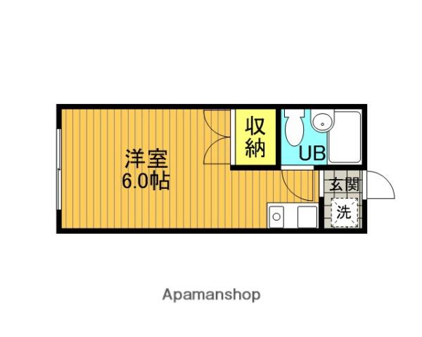 尾崎レジデンス(ワンルーム/1階)の間取り写真