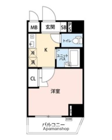 ヴェローナ高円寺(1K/4階)の間取り写真