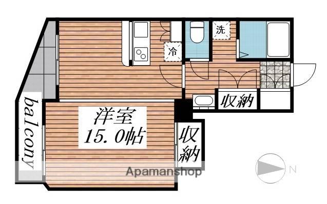 モンテ・オーロ(1LDK/1階)の間取り写真