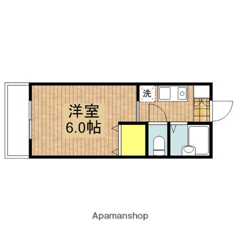 フォルト国分寺(1K/1階)の間取り写真