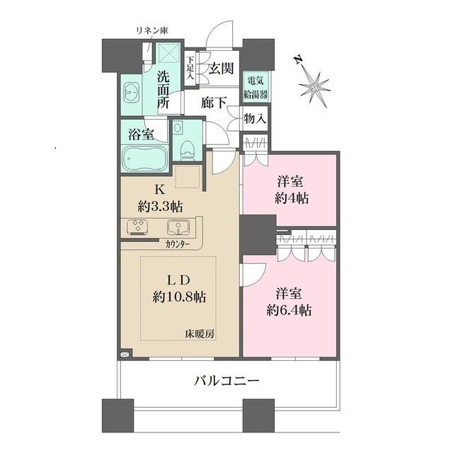 ザ・パークハウス西新宿タワー60 6階階 間取り