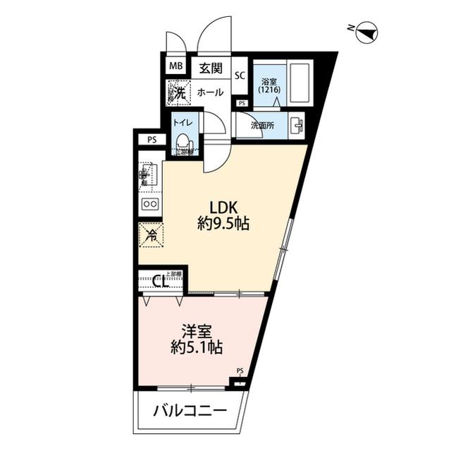 プレールドゥーク練馬2(1LDK/3階)の間取り写真