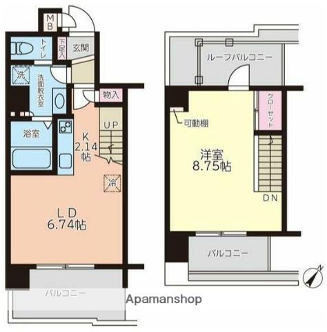 シンフォニーアーク(1LDK/5階)の間取り写真