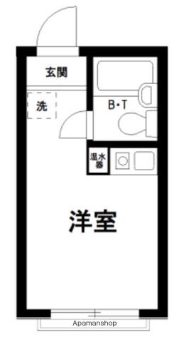セントラルパレスⅡ(ワンルーム/1階)の間取り写真