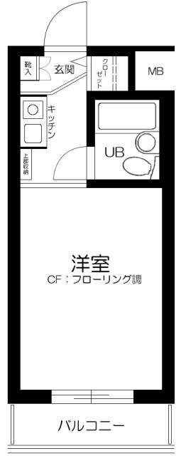 スカイコート下高井戸 4階階 間取り