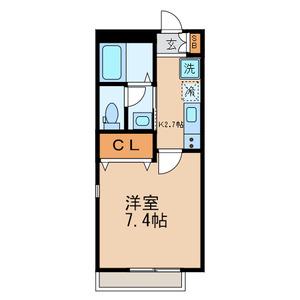 LUCE E LIMONE(1K/1階)の間取り写真