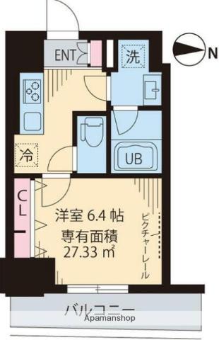 レガリア新中野(1K/5階)の間取り写真