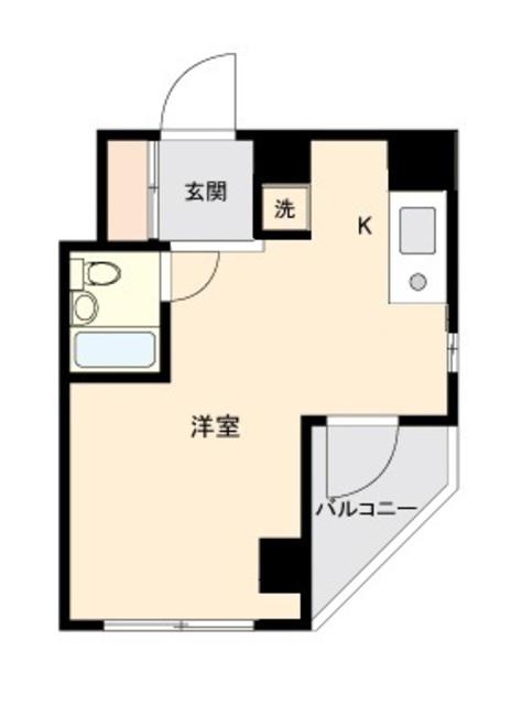 ONE ROOF FLAT NISHIWASEDA(ワンルーム/5階)の間取り写真