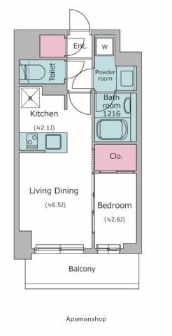 KDXレジデンス上石神井2(1LDK/2階)の間取り写真