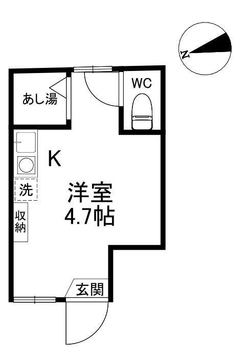 アーバンプレイス荻窪3A(ワンルーム/1階)の間取り写真