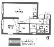 FARE西荻窪(1LDK/3階)の間取り写真