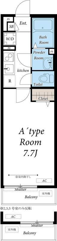 リブリ・ピアッツァ練馬高野台(1K/1階)の間取り写真