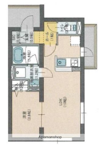 プロスタイルウェルス下井草(1LDK/2階)の間取り写真