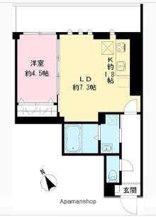 つむぎの杜 西荻みなみ(1LDK/1階)の間取り写真