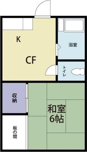 志村コーポ 1階階 間取り